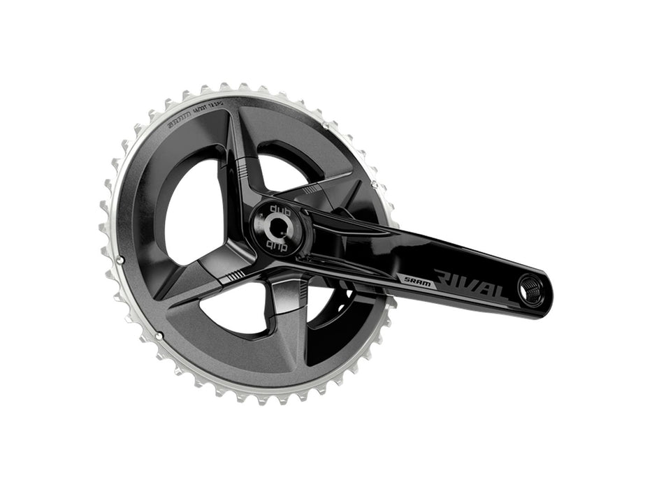 SRAM Rival AXS Crankset - 170mm 12-Speed 48/35t 107 BCD DUB Spindle Interface BLK D1