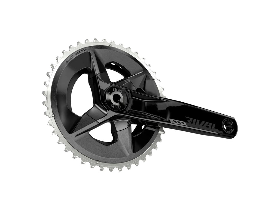 SRAM Rival AXS Wide Crankset - 175mm 12-Speed 43/30t 94 BCD DUB Spindle Interface BLK D1