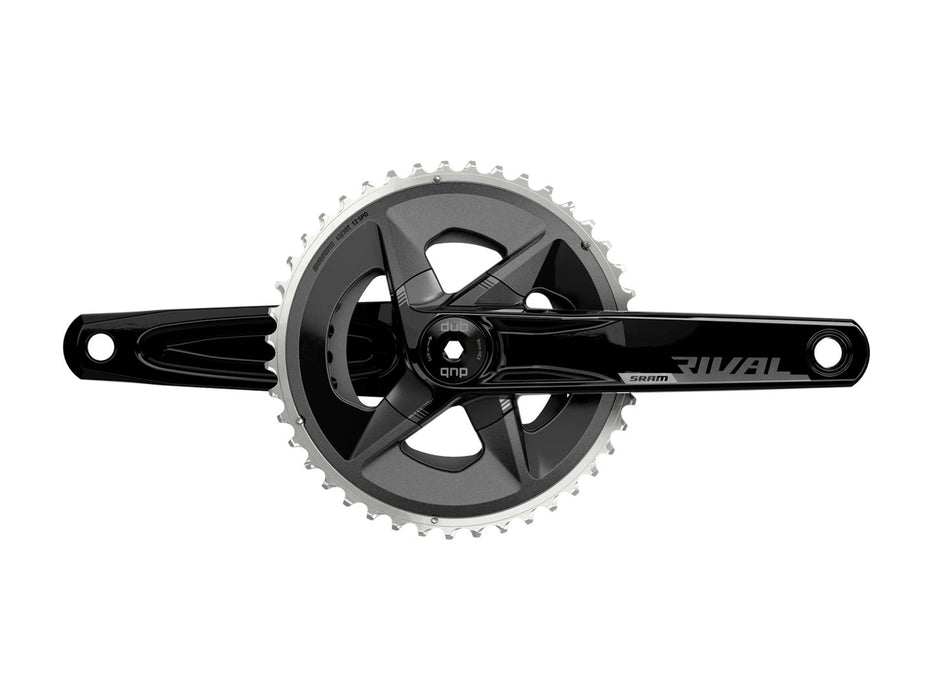 SRAM Rival AXS Wide Crankset - 175mm 12-Speed 43/30t 94 BCD DUB Spindle Interface BLK D1