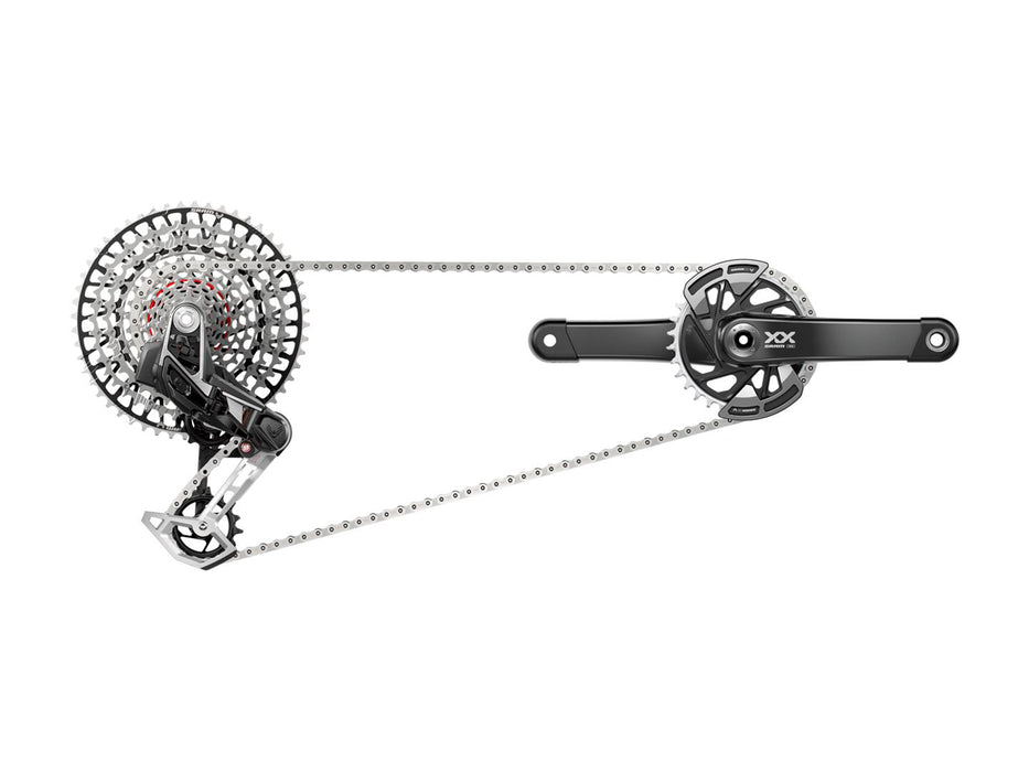 SRAM XX T-Type Eagle Transmission Groupset - 175mm Crank 32t Chainring AXS POD Controller 10-52t Cassette Rear Derailleur Chain