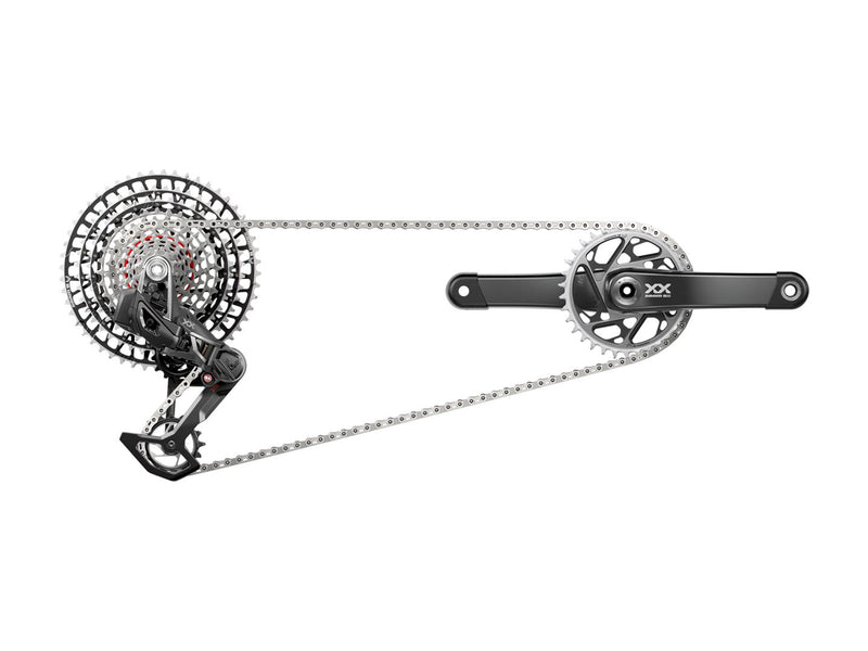 SRAM XX SL T-Type Eagle Transmission Groupset - 175mm Crank 34t Chainring AXS POD Controller 10-52t Cassette Rear Derailleur Chain