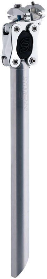 Cane Creek eeSilk+ Suspension Seatpost - Alloy 27.2 x 387mm 35mm Travel Silver
