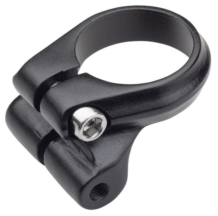 Problem Solvers Seatpost Clamp - 31.8mm Bolt-On Black w/ Rack Mounts