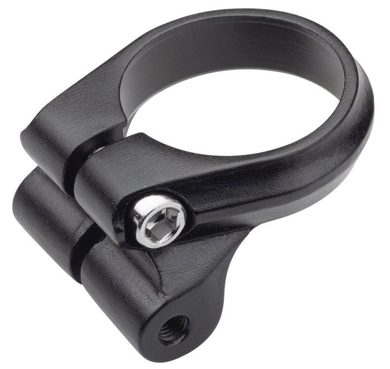 Problem Solvers Seatpost Clamp - 34.9mm Bolt-On Black w/ Rack Mounts