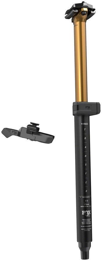 FOX Transfer Neo Factory Series Wireless Dropper Seatpost - 30.9 mm 125 mm Internal Routing Kashima Coat