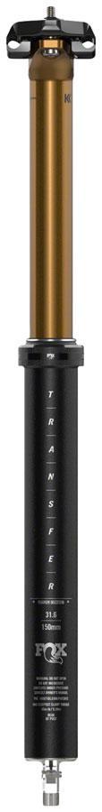 FOX Transfer Factory Dropper Seatpost - 31.6 mm 120 mm Internal Routing Kashima Coat