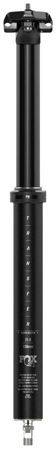 FOX Transfer Performance Elite Dropper Seatpost - 30.9 mm 120 mm Internal Routing Anodized BLK