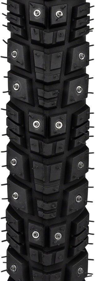 45NRTH Gravdal Tire - 700 x 45 Tubeless Folding BLK 60 TPI 240 Concave Carbide Aluminum Studs
