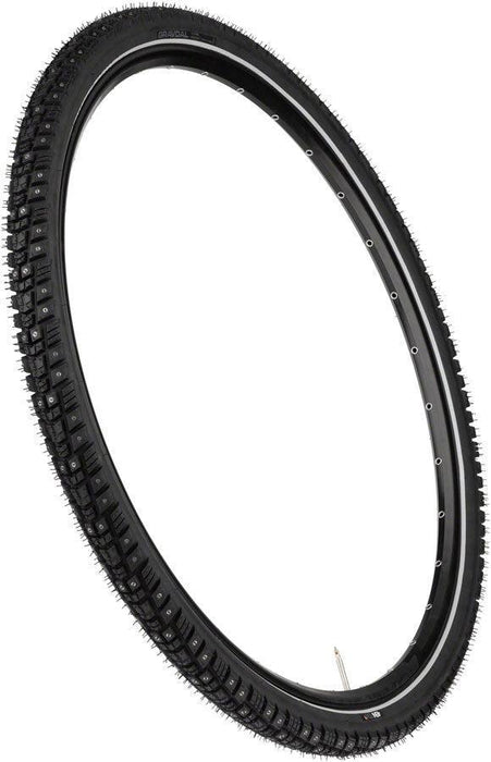 45NRTH Gravdal Tire - 700 x 45 Tubeless Folding BLK 60 TPI 240 Concave Carbide Aluminum Studs