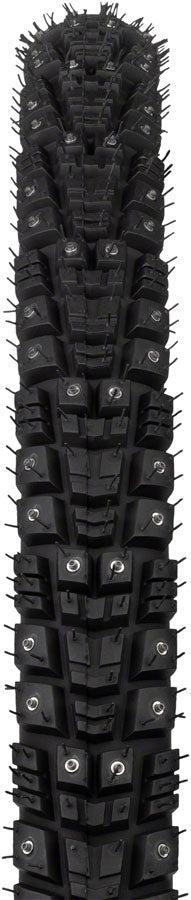 45NRTH Gravdal Tire - 700 x 45 Tubeless Folding BLK 60 TPI 240 Concave Carbide Aluminum Studs