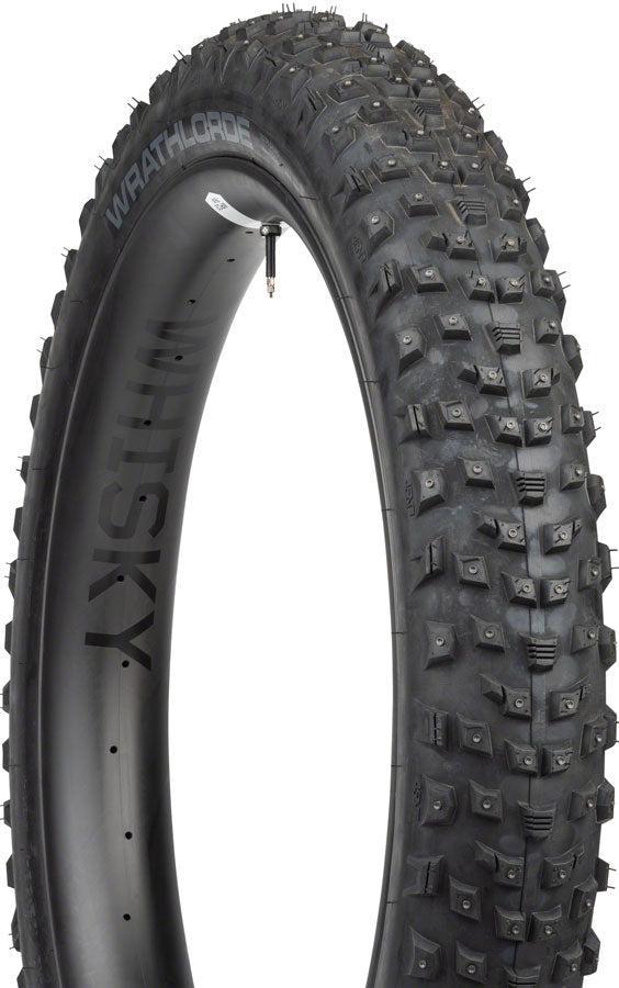 45NRTH Wrathlorde Tire - 27.5 x 4 Tubeless Folding BLK 120 TPI 300 XL Concave Carbide Studs