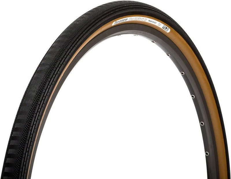 Panaracer GravelKing SS Plus Tire - 700 x 43 Tubeless Folding BLK/Brown ProTite Protection