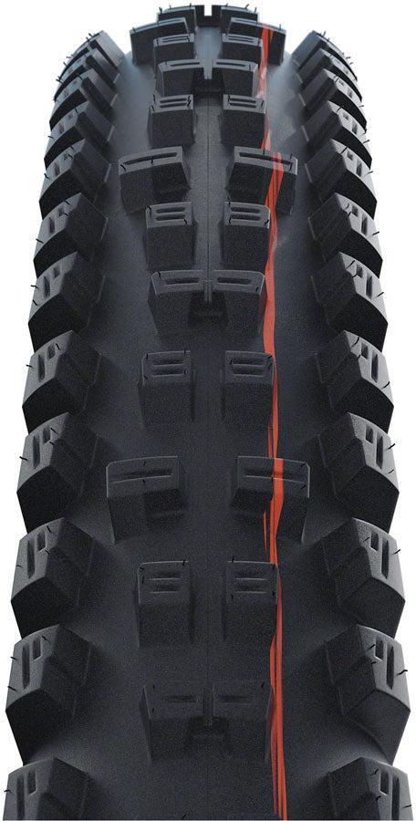 Schwalbe Tacky Chan Tire - 29 x 2.40 Tubeless Folding BLK Evolution Line Super Ground Addix Ultra Soft E-50