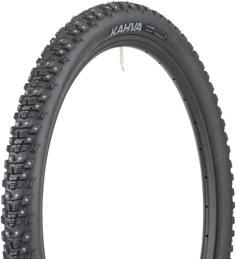 45NRTH Kahva Tire - 29 x 2.25 Tubeless Folding BLK 60 TPI 252 Concave Carbide Studs