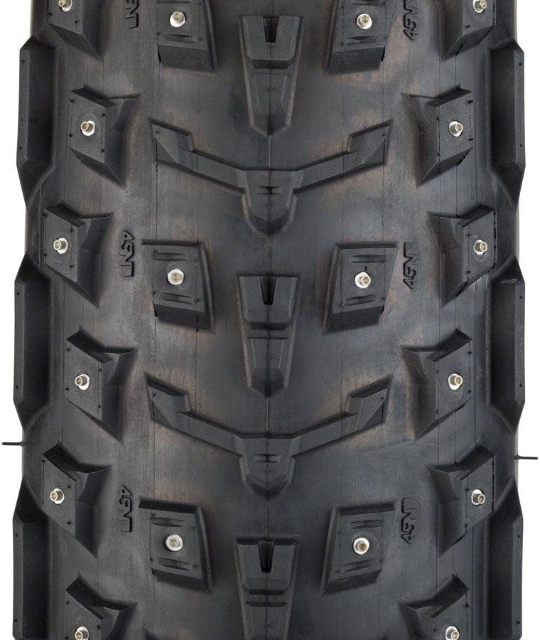 45NRTH Dillinger 5 Tire - 26 x 4.6 Tubeless Folding BLK 120 TPI 258 Concave Carbide Aluminum Studs