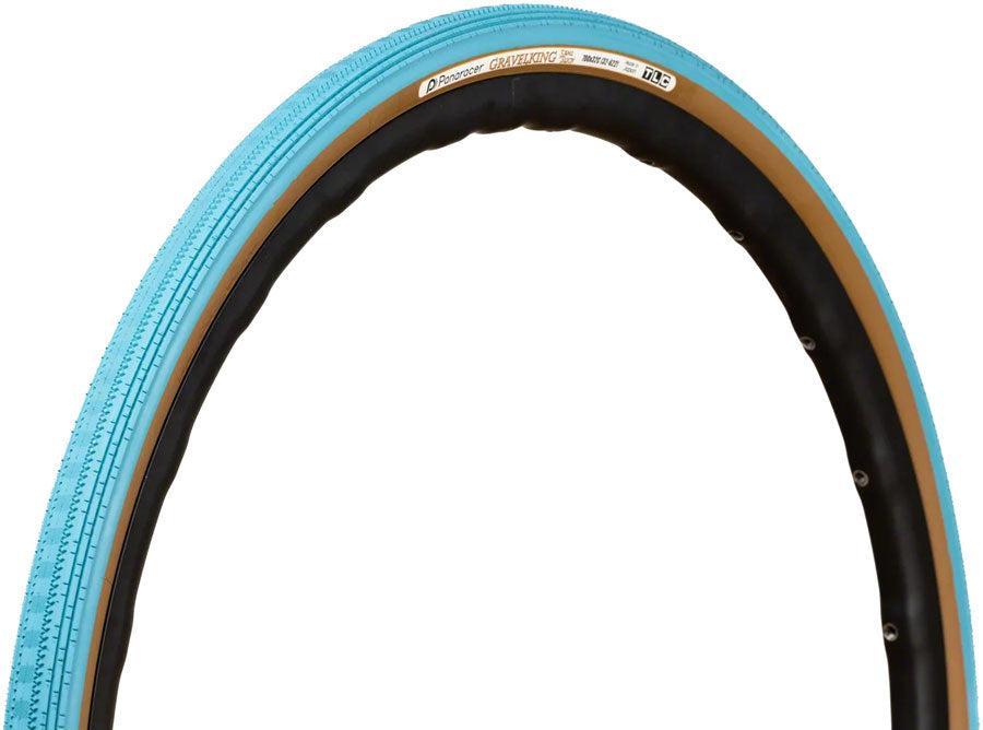 Panaracer GravelKing SS Tire - 700 x 38 Tubeless Folding Turquoise/Brown