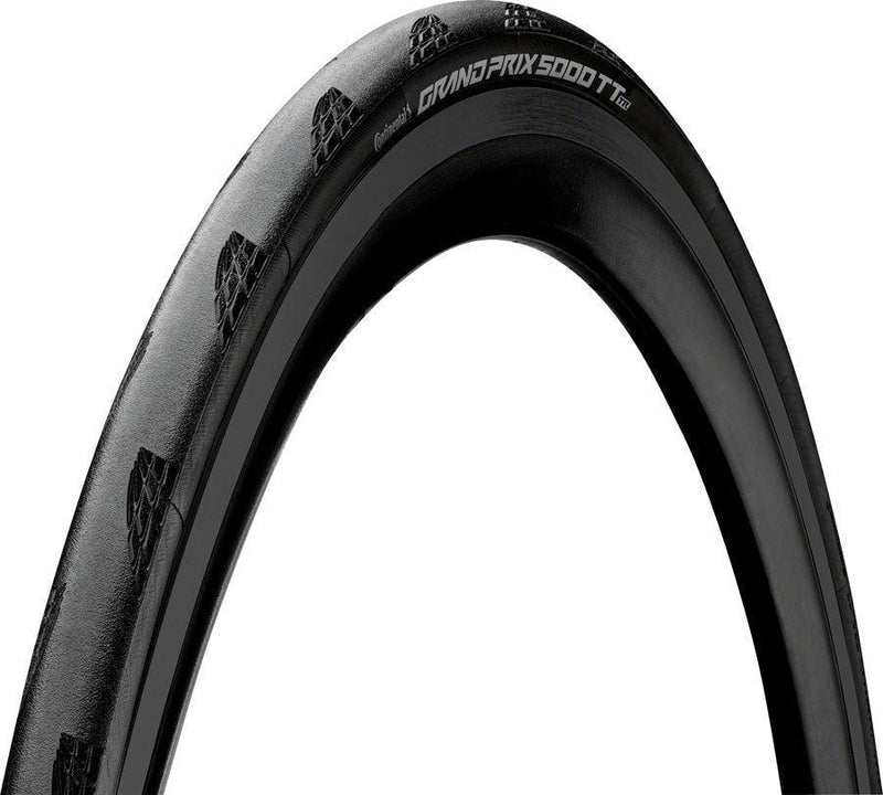 Continental Grand Prix 5000 TT TR Tire - 700 x 25 Tubeless Folding BLK BLKChili Vectran Breaker LazerGrip ACT