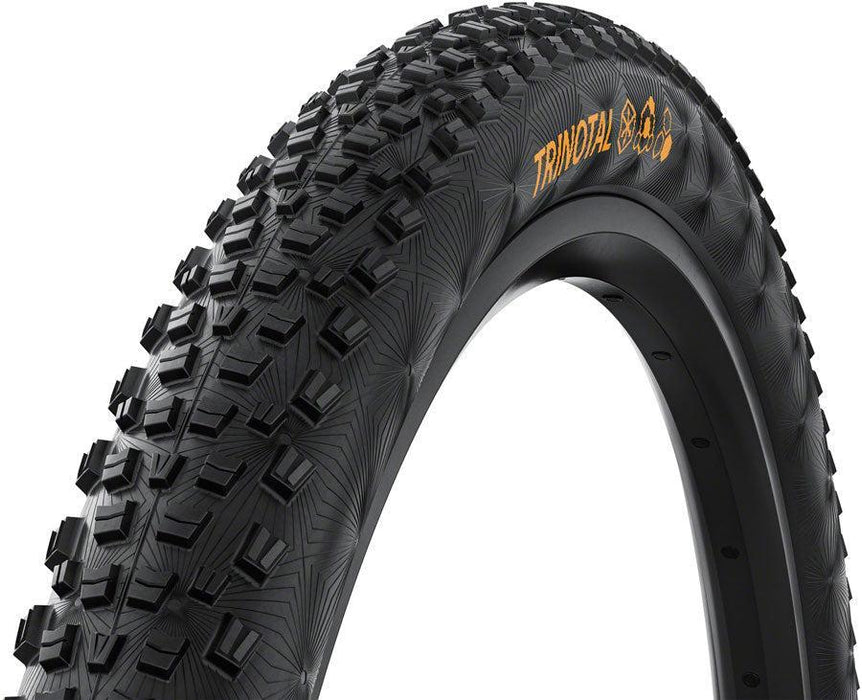 Continental Trinotal Tire - 27.5 x 2.20 Tubeless Folding BLK Grip Trail Casing E25