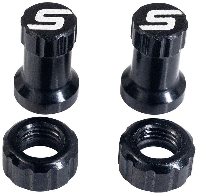 Stan's Tubeless Valve Stem Cap Color Kit - Black Pair