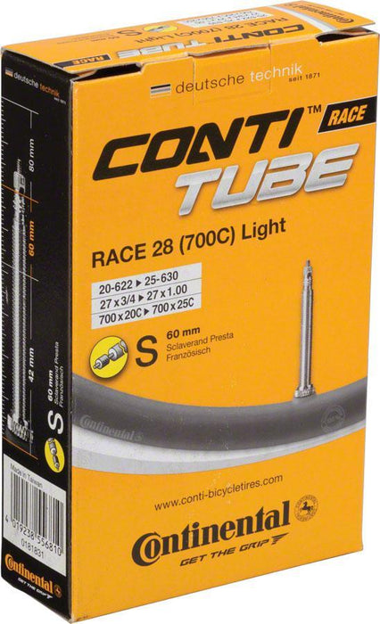 Continental Light Tube - 700 x 20 - 25mm 60mm Presta Valve
