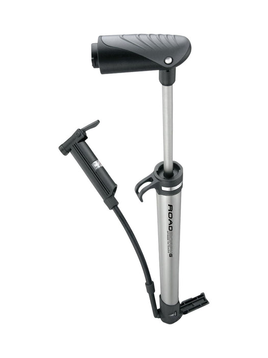 Topeak Road Morph Mini Pump with Gauge - 140psi Silver/Black