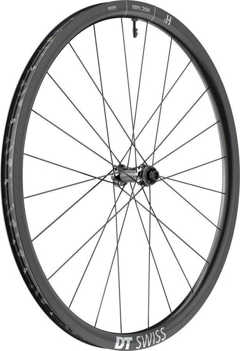DT Swiss HGC 1400 Spline 30 Front Wheel - 700c 12 x 100mm Center-Lock Black