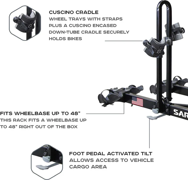 Hitch Mount Car Rack- SARIS FREEDOM 4 BIKE