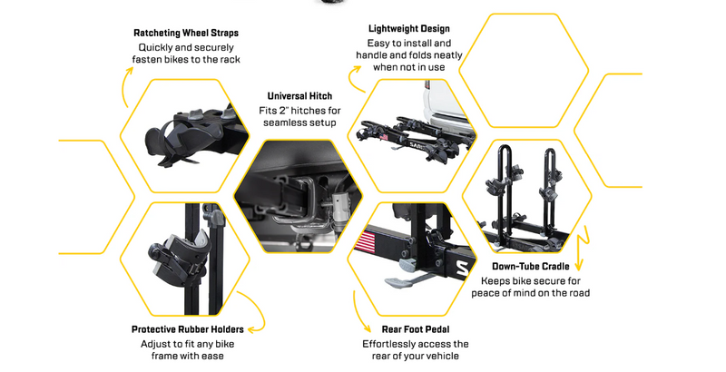 Hitch Mount Car Rack- SARIS FREEDOM 4 BIKE