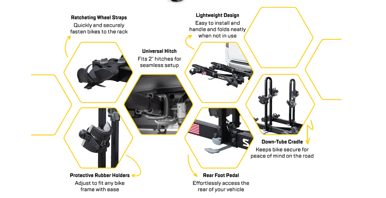 Hitch Mount Car Rack- SARIS FREEDOM 4 BIKE