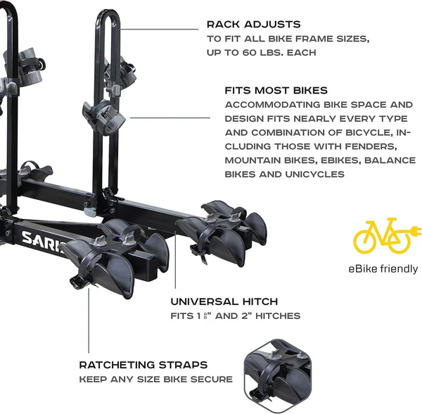 Hitch Mount Car Rack- SARIS FREEDOM 4 BIKE