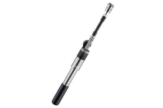 Birzman Velocity Apogee Road RG Mini Pump with Gauge, Silver-Voltaire Cycles