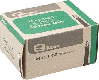 Q-Tubes 24" x 2.1-2.3" Schrader Valve Tube 180g *Low Lead Valve*-Voltaire Cycles
