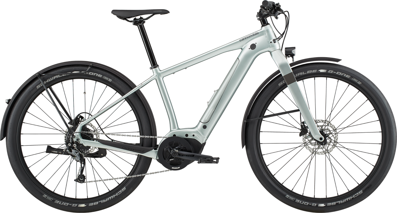 Cannondale Canvas Neo 2-Electric Bicycle-Cannondale-Sage Gray Medium-Voltaire Cycles of Highlands Ranch Colorado