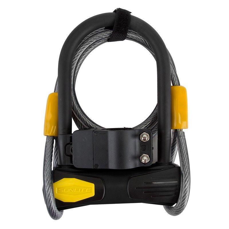 Sunlite Defender U Mini + Cable for Bicycles-Voltaire Cycles