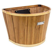 SunLite Baskets Bamboo Front Bicycle Basket with Bracket-Voltaire Cycles