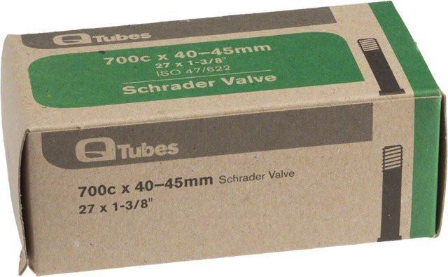Q-Tubes 700c x 40-45mm Schrader Valve Tube-Voltaire Cycles