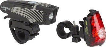 NiteRider Lumina 550 and Solas 30 Rechargeable Headlight and Taillight Set-Voltaire Cycles