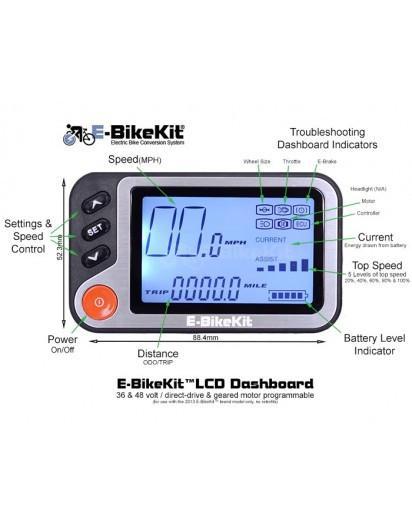 E-BIKEKIT LCD DASHBOARD DISPLAY-Voltaire Cycles