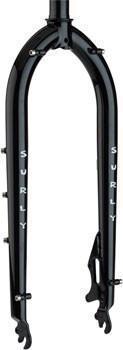Surly Pugsley Fork 135mm Spacing 17.5mm Offset Straight Blade Black-Voltaire Cycles