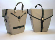 Ironweed Elinor Canvas Bicycle Panniers - handmade-Voltaire Cycles