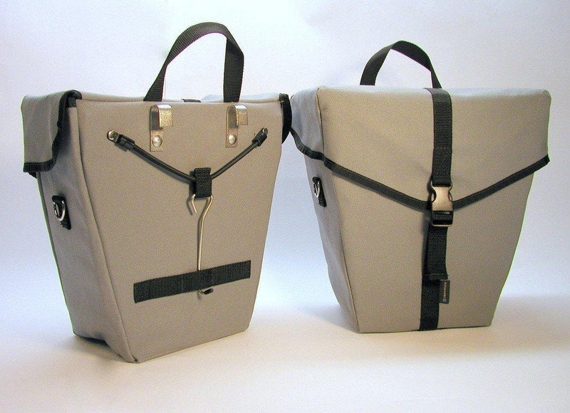 Ironweed Elinor Canvas Bicycle Panniers - handmade-Voltaire Cycles