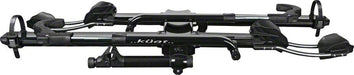 Kuat NV 2.0 2-Bike Tray Hitch Rack: Metallic Gray and Orange, 2" Receiver-Voltaire Cycles