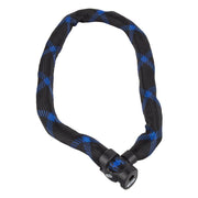 ABUS Keyed Chain Bicycle Lock Ivera 7210 Black/Blue 2 sizes-Voltaire Cycles