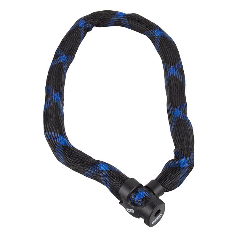 ABUS Keyed Chain Bicycle Lock Ivera 7210 Black/Blue 2 sizes-Voltaire Cycles