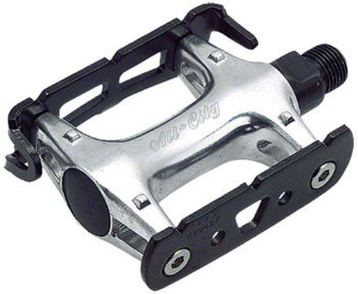 All-City Standard Track Bicycle Pedals Black/Silver-Voltaire Cycles