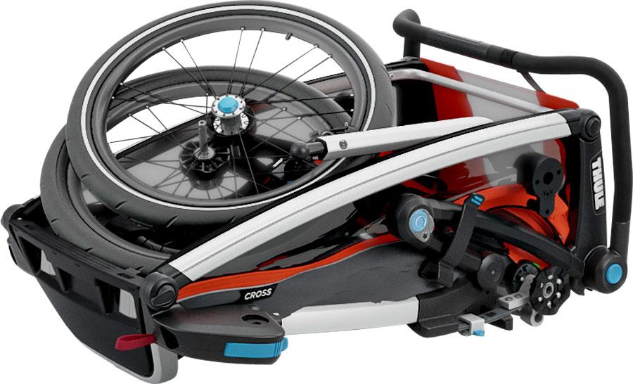 Thule Chariot Cross 1 Trailer and Stroller: Roarange, 1 Child-Voltaire Cycles