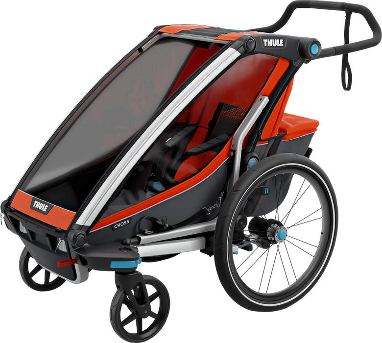 Thule Chariot Cross 1 Trailer and Stroller: Roarange, 1 Child-Voltaire Cycles