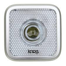 Blinder MOB - Front Bicycle Light USB Rechargeable by KNOG - Black/White - Eyeballer-Voltaire Cycles