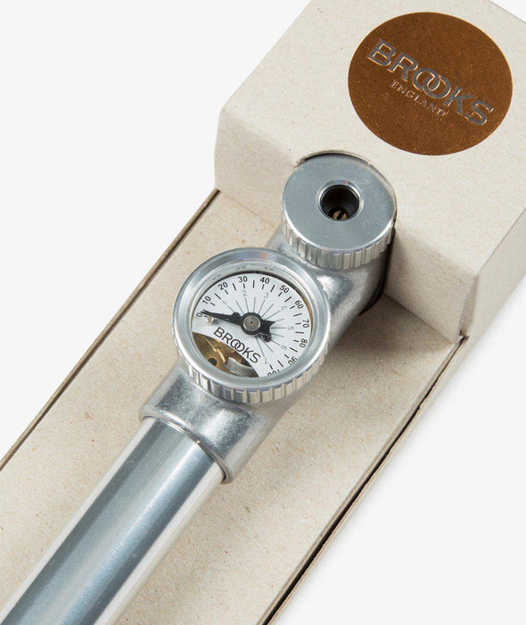Brooks P1 Bicycle Hand Pump w/ Gauge - Damaged Retail Packaging-Voltaire Cycles