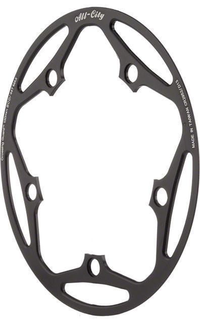 All-City Cross Wizard Chainring Guard 44t x 130mm Black-Voltaire Cycles